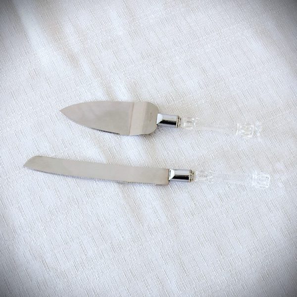 crystal handle knife set